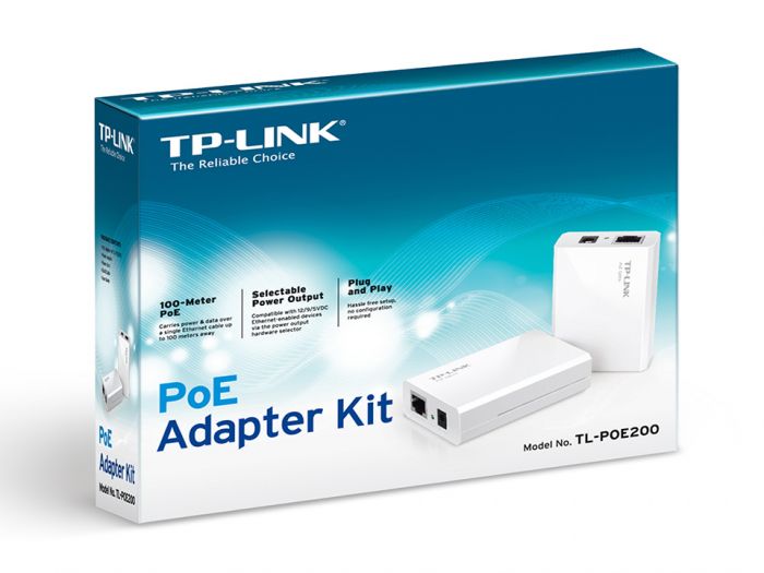 PoE-Сплітер + PoE-Інжектор TP-LINK TL-POE200