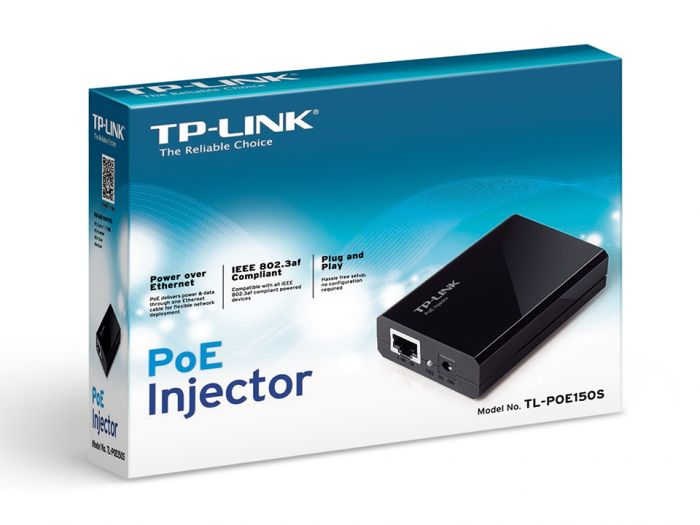 PoE-Інжектор TP-LINK TL-POE150S 2xGE 48V DC 15.4W