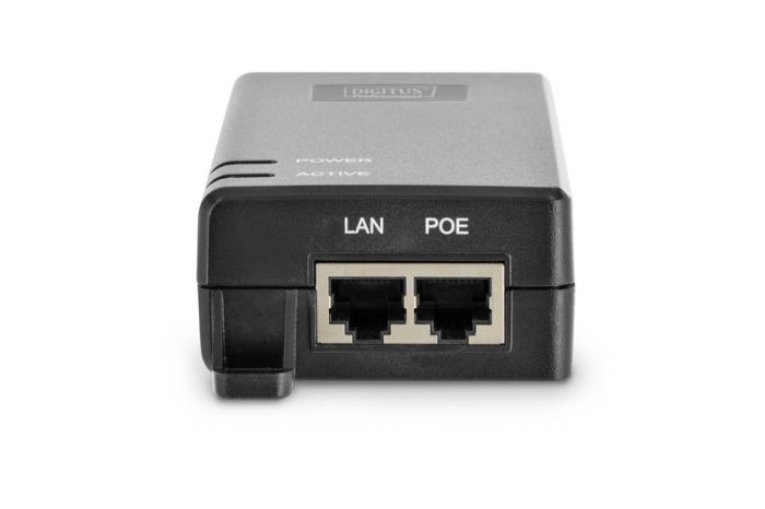 PoE-Інжектор DIGITUS PoE+ 802.3at, 10/100/1000 Mbps, Output max. 48V, 30W