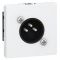 Розетка MOSAIC Legrand аудіо XLR, 3-pin, "папа", 2 модулі, біла