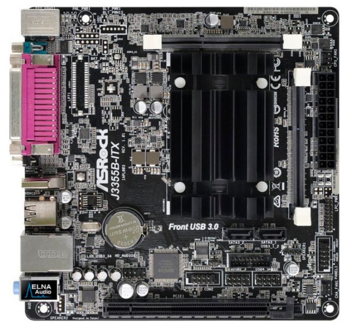 Материнська плата ASRock J3355B-ITX CPU Celeron Dual-Core(2.5 GHz) 2xDDR3 SO-DIMM HDMI-VGA mITX