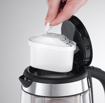 Електрочайник Russell Hobbs Clarity 1л, скло, чорний