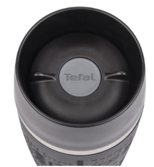 Термочашка Tefal Travel Mug 360 мл, чорна, нерж.сталь