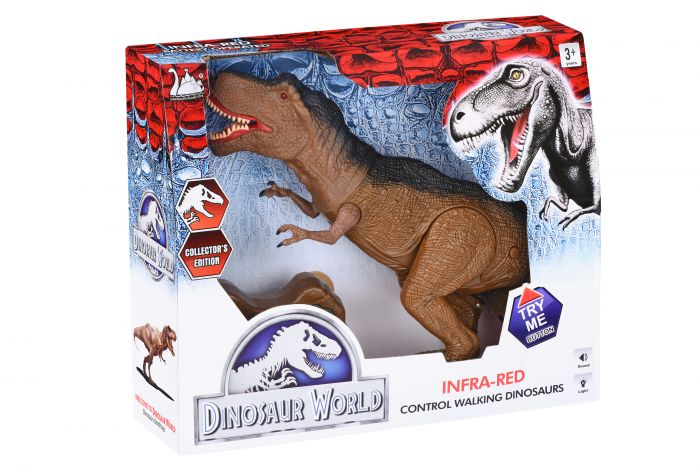 Динозавр Same Toy Dinosaur World Тиранозавр коричневий (світло, звук) RS6123Ut