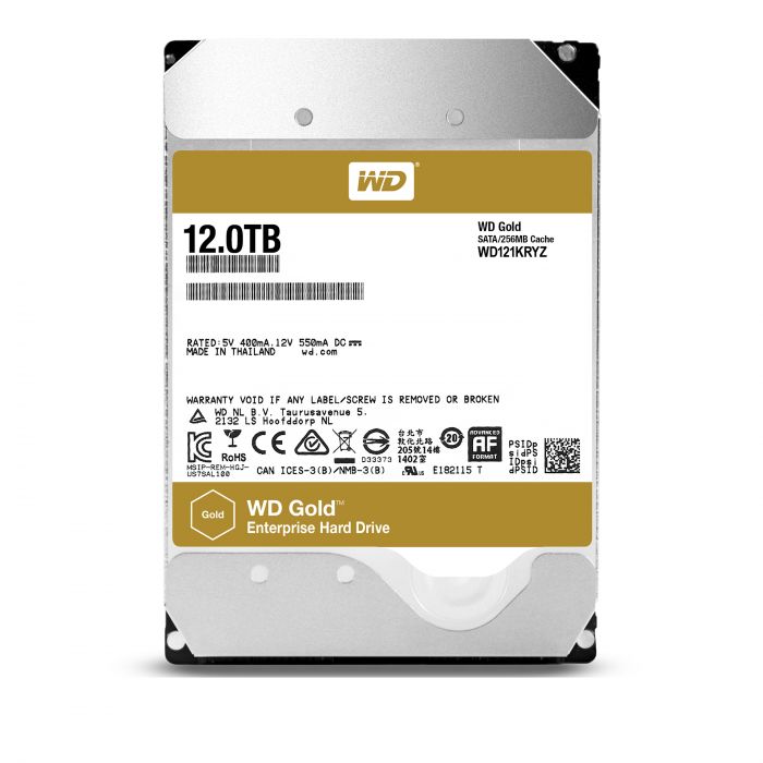 Жорсткий диск WD 12TB 3.5" 7200 256MB SATA Gold