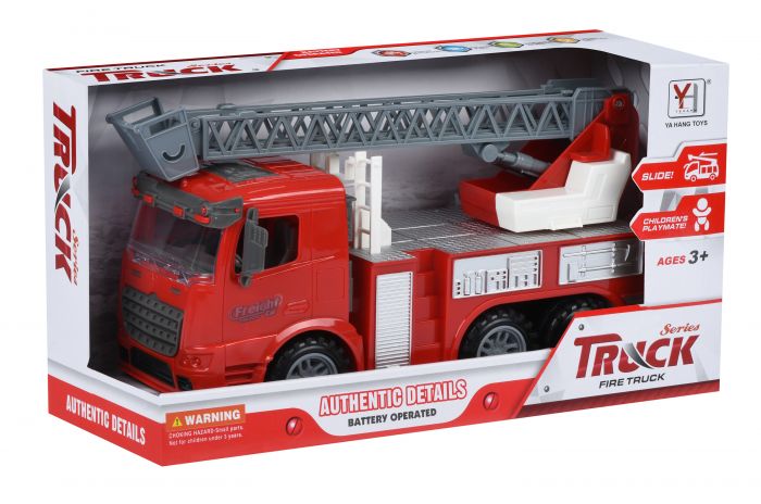 Машинка енерціойна Same Toy Truck Пожежна машина з висувною драбиною 98-616Ut