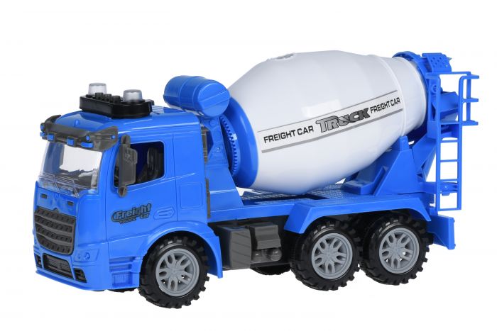 Машинка енерціонная Same Toy Truck Бетонозмішувач синя зі світлом і звуком 98-612AUt-1