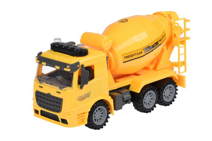 Машинка інерційна Same Toy Truck Бетонозмішувач жовта зі світлом і звуком 98-612AUt-2