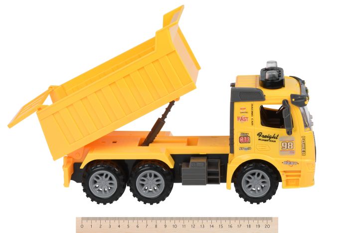 Машинка енерційна Same Toy Truck Самоскид жовтий зі світлом і звуком 98-614AUt-1