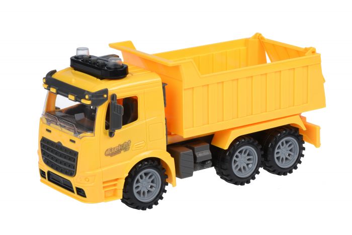 Машинка енерційна Same Toy Truck Самоскид жовтий зі світлом і звуком 98-614AUt-1