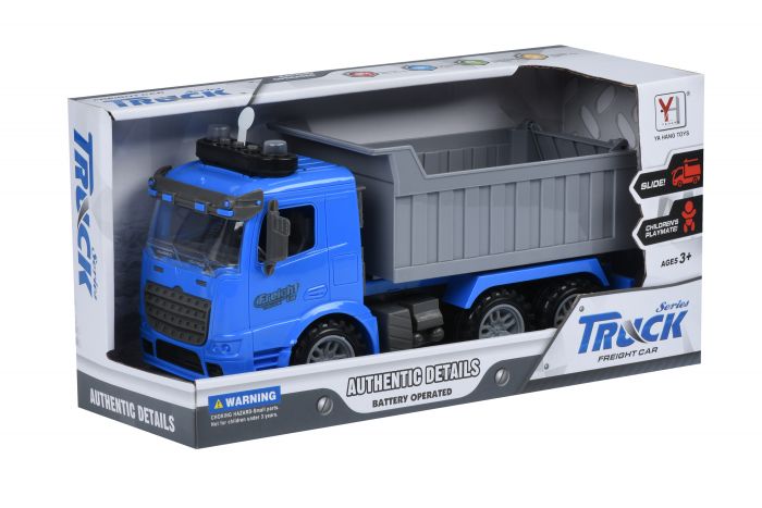 Машинка енерційна Same Toy Truck Самоскид синій зі світлом і звуком 98-611AUt-2