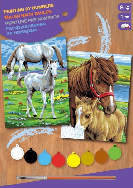 Набір для творчості Sequin Art PAINTING BY NUMBERS JUNIOR-PAIRS Коні SA0215