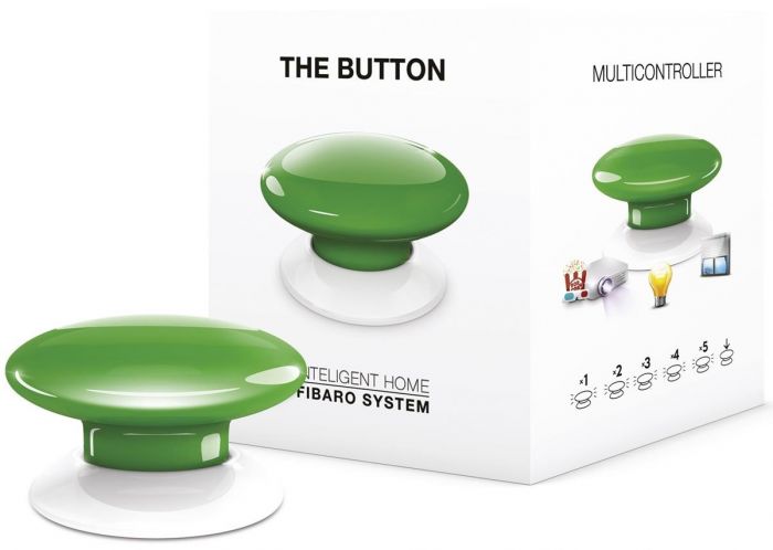 Розумна кнопка Fibaro The Button, Z-Wave, 3V ER14250, зелена