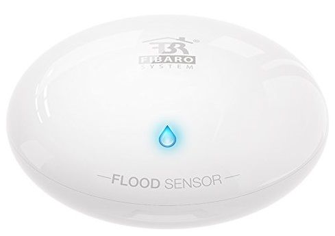 Розумний датчик протікання води Fibaro Flood Sensor, Z-Wave, 3V CR123A, 12-24V DC, білий