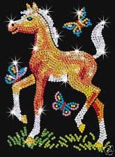 Набір для творчості Sequin Art Red Конячка Фрея 25*34см