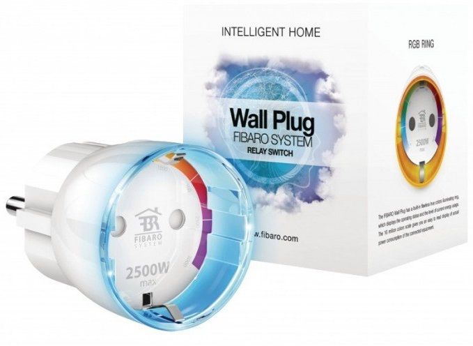 Розумна розетка Fibaro Wall Plug, Z-Wave, 230V, макс. 11А, 2.6кВт, біла