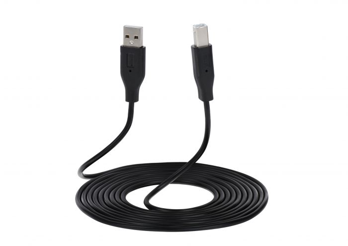 Кабель 2E USB 2.0 (AM/BM) DSTP, 3m, black