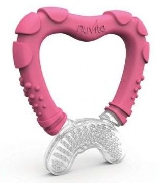 Гризунок-прорізувач для зубів Nuvita 4м+ рожевий NV7006Pink