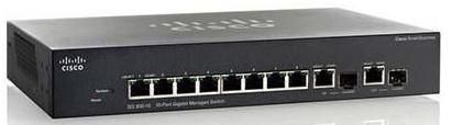 Комутатор Cisco SB SG350-10 10-port Gigabit Managed Switch
