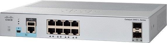 Комутатор Cisco Catalyst 2960L 8 port GigE, 2 x 1G SFP, LAN Lite