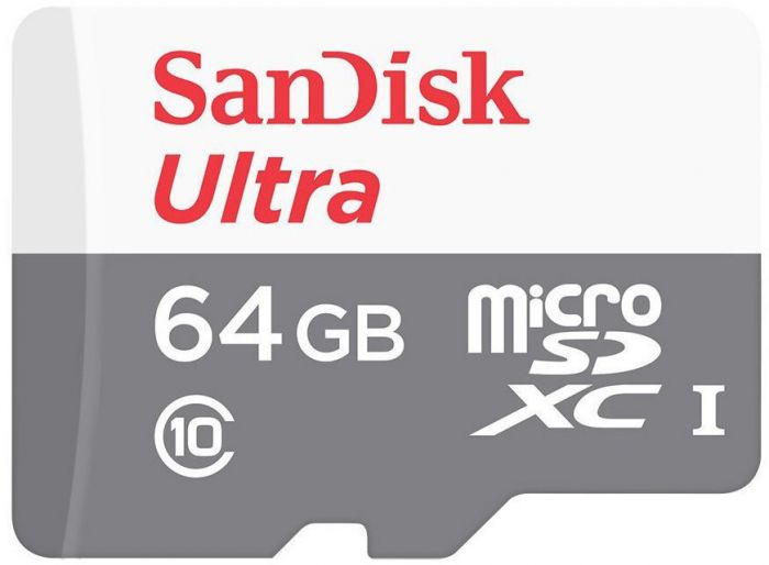 Карта пам'ятi SanDisk microSD   64GB C10 UHS-I R80MB/s Ultra