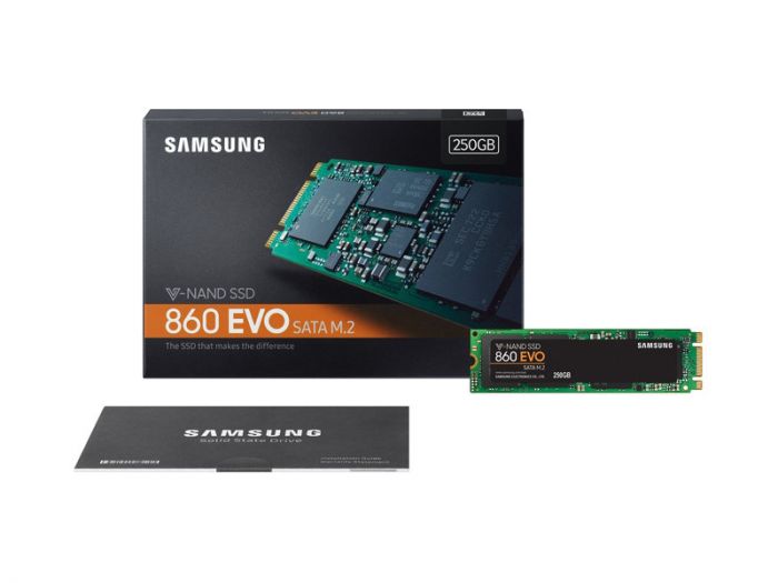 Твердотільний накопичувач SSD M.2 Samsung 860 EVO 250GB SATA V-NAND 3bit MLC