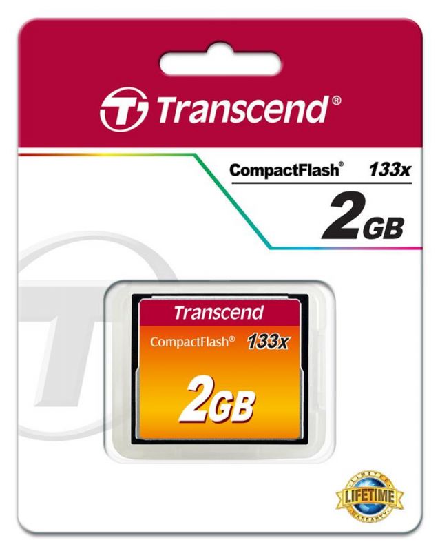 Карта пам'яті Transcend CompactFlash   2GB 133X