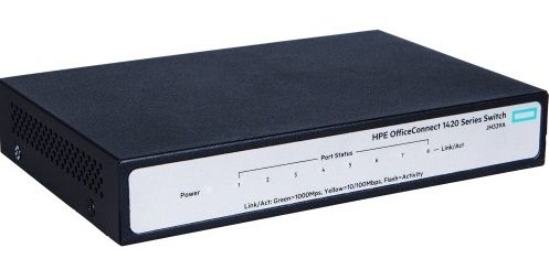 Комутатор HPE 1420 8G Switch, Unmanaged, 8xGE ports, L2, LT Warranty