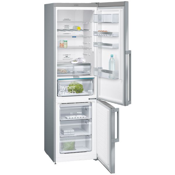 Холодильник Siemens KG39NAI36 з нижньою морозильною камерою - 203x60/ 366 л/No Frost/А++/ нерж. сталь