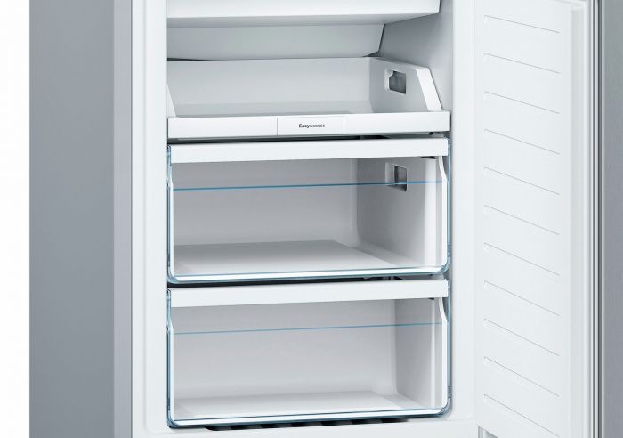 Холод. з нижн. мороз. кам. BOSCH KGN36NL306, 186х66х60см, 2 дв., Холод.відд. - 215л, Мороз. відд. - 87л, A++, NF, Нерж