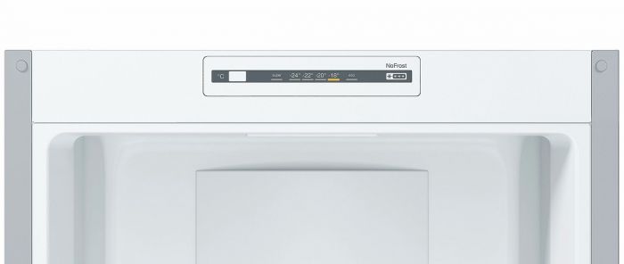 Холод. з нижн. мороз. кам. BOSCH KGN36NL306, 186х66х60см, 2 дв., Холод.відд. - 215л, Мороз. відд. - 87л, A++, NF, Нерж