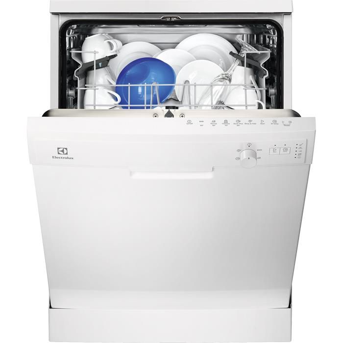 Посудомийна машина Electrolux ESF9526LOW, ширина 60 см, 13 комплектів, А+, 5 програм, інвертор, білий