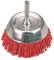 Щітка дротяна чашкова Verto, торцева, 75мм, нейлоновий дріт, з хвостовиком 6мм