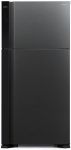Холодильник Hitachi з верхн. мороз., 184x86х74, холод.відд.-405л, мороз.відд.-145л, 2дв., А++, NF, інв., зона нульова, чорний