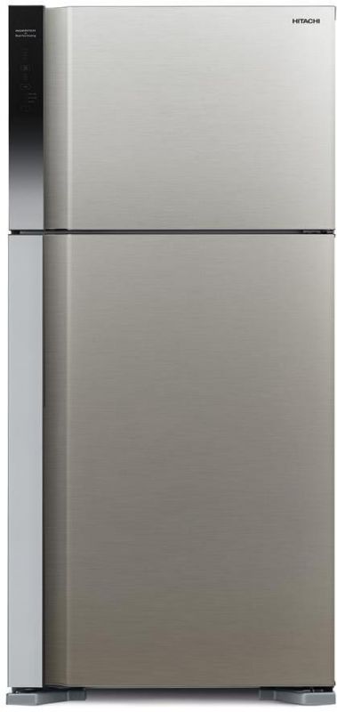 Холодильник з верхньою мороз. HITACHI R-V660PUC7BSL, 184х74х86см, 2 дв., Х- 405л, М- 145л, A++, NF, Інвертор, Нерж