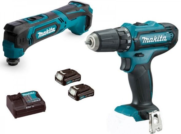 Набір акумуляторного інструменту Makita CLX206X1 (TM30D, DF331D, DC10ВтC, BL1015x2), 10.8 В CXT