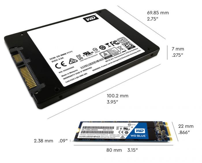 Накопичувач SSD WD 2.5"  250GB SATA Blue