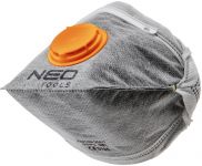 Маска захисна NEO, з активованим вугіллям FFP1, з клапаном, 3 шт Маска захисна NEO, з активованим вугіллям FFP1, з клапаном, 3 шт