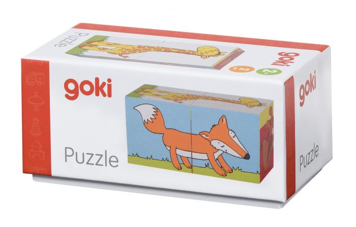 Кубики дерев'яні goki Тварини 57725G