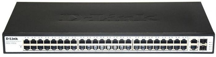 Комутатор D-Link DES-1050G 48xFE, 2xSFP/GE, Некерований