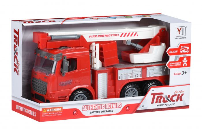 Машинка інерційна Same Toy Truck Пожежна машина з підйомним краном 98-617Ut