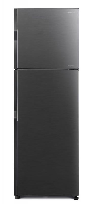 Холодильник Hitachi з верхн. мороз., 158x55х65, холод.відд.-176л, мороз.відд.-54л, 2дв., А+, NF, інв., чорний