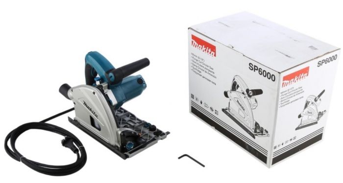 Пила дискова Makita SP 6000 заглибна, 165 мм, 1300 Вт, 4.4 кг