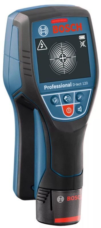 Детектор Bosch D-tect 120, до 120 мм, 4х1.5В LR6 (AA), AA1 адаптер