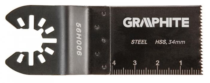 Полотно пиляльне для багатофункціонального інструменту GRAPHITE, HSS, по металу, ширина леза 34 мм