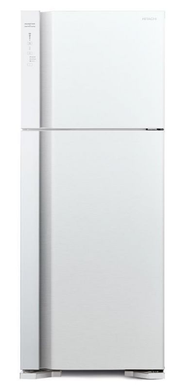 Холодильник Hitachi з верхн. мороз., 184x72х74, холод.відд.-345л, мороз.відд.-105л, 2дв., А++, NF, інв., зона нульова, білий