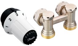Комплект термостатичний Danfoss RAS-C + RLV-KS 1/2 ", RA, кутовий