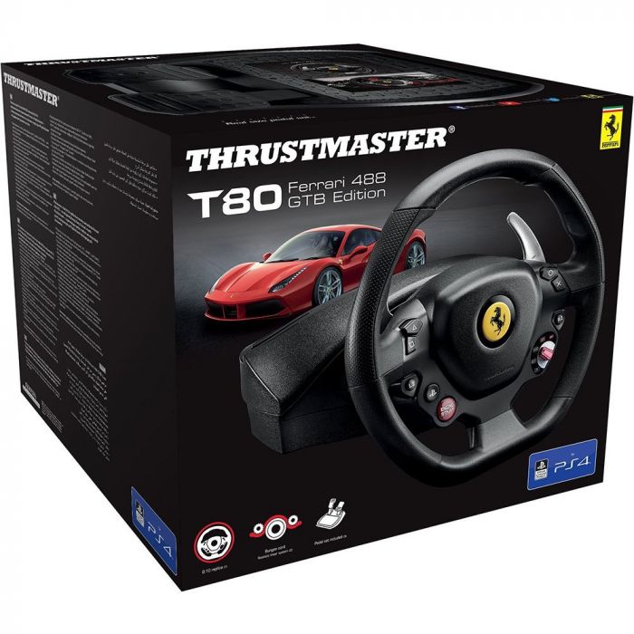 Кермо і педалі Thrustmaster  для PC/PS4 T80 FERRARI 488 GTB EDITION