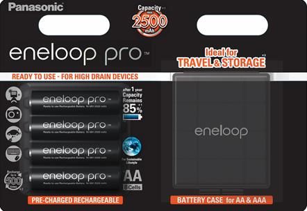 Акумулятор Panasonic Eneloop Pro AA 2500 mAh 4BP+Case