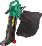 Повітродув-пилосос садовий Verto, 2800Вт, 40л, 3 функції, подрібнення, на коліщатках, 4кг
